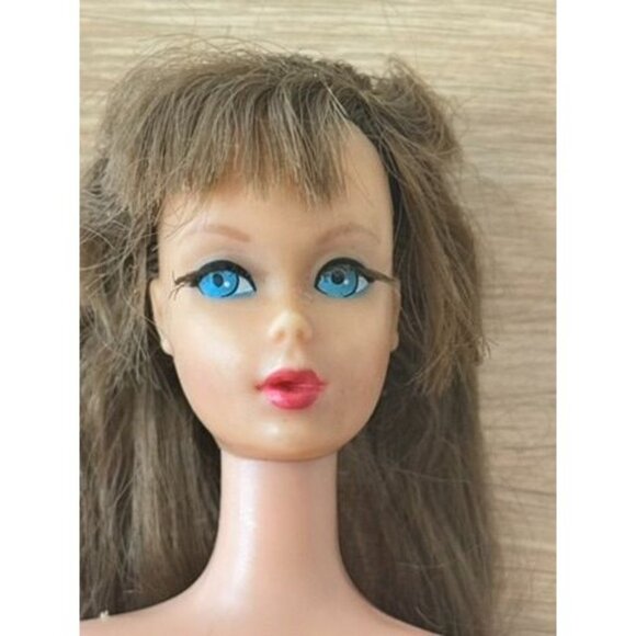 VTG Twist N Turn Bon Bon Brunette Hair 1966 Japan #15 Body Barbie Rooted Lashes - Picture 3 of 15